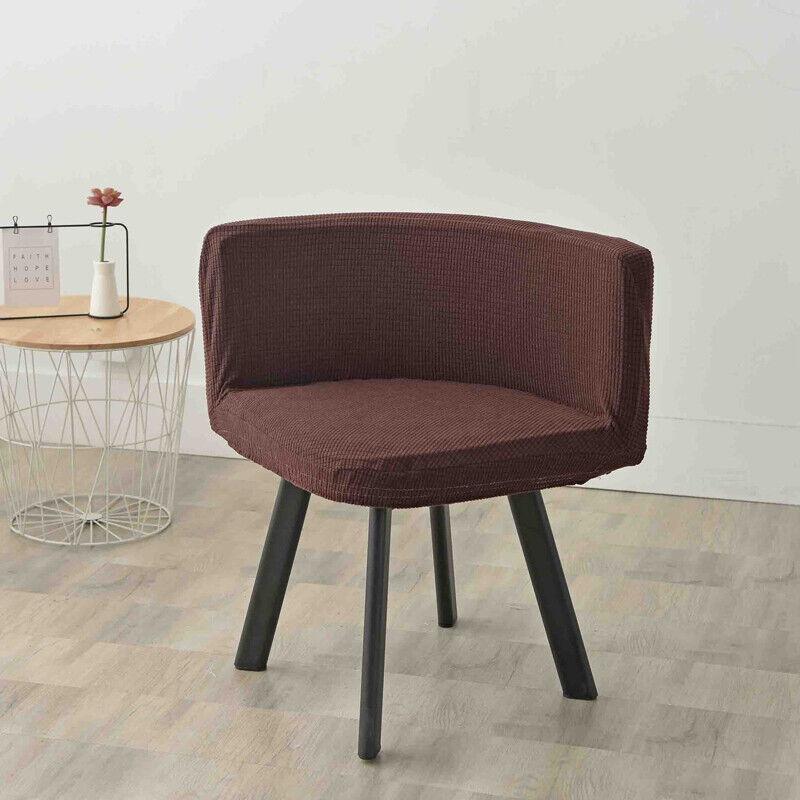 

Stretch Dining Chair Slipcovers Triangle Dining Chairs Covers Jacquard Chair Seat Cover Protector for Office Home Kitchen кавовий