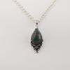 Moss Agate Gemstone 925 Sterling Silver Women Jewelry Pretty Pendant 1.5" For Wife PP-70-34
