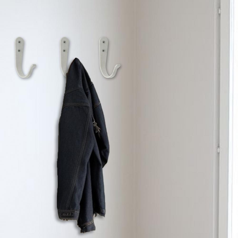 Metallhaken mit Gummibeschichtung Robuster Wandhaken Metallwandhaken für einfache Organisation Mantel Handtuch Schlüssel für Badezimmer für Kleine