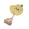 Handmade Banana Fan Cute Decorative Craft Fan Hand Cranked Pu Fan  Girl