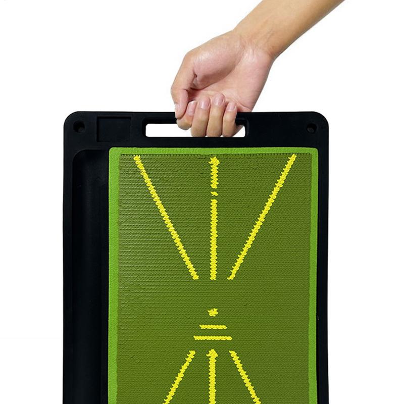 Golf Hitting Mats Swing Path Feedback Golf Practice Mat Heavy Duty Outdoors Equipment With No-Slip Base For Rough Fairway Divot