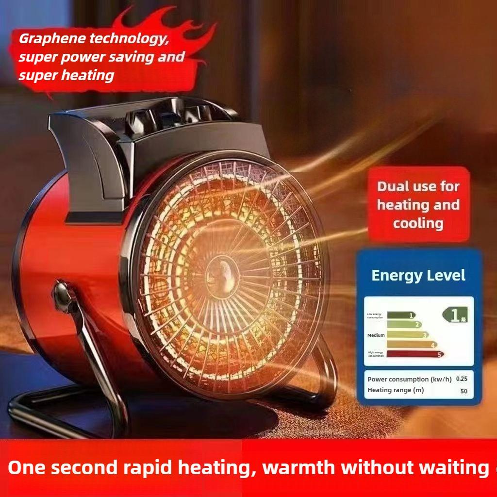 High Power Desktop Electric Heater Household Small Electric Heating Machine Intelligent Temperature Control Hot Air Blower