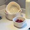 Double-Layer Vegetable Washing & Draining Basket