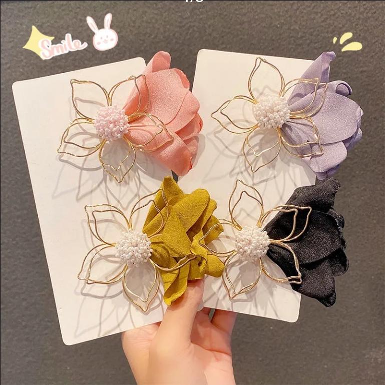 

Новая супер фея с полым цветком, металлическая заколка для волос, челка, заколка для сломанных волос, боковой зажим, заколка в виде утконоса, заколка для волос в корейском стиле, аксессуары для волос