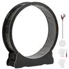 Cat Exercise Wheel, 132cm Wooden Cat Running Wheel for Indoor Kitten up to 12.7kg, Cats Treadmill with Carpeted Runway & Locking Mechanism, Quiet Cat