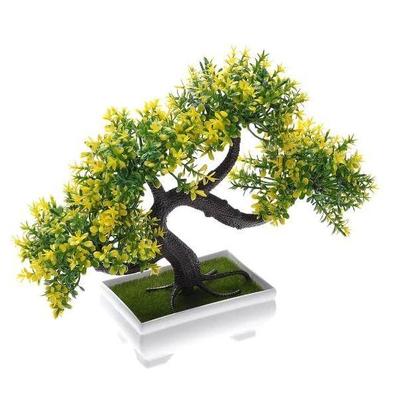 1 Pcs Artificial Bonsai Flower with Designer Pot | Realistic Looking -No Maintenance | Small Plants for Home Decor New