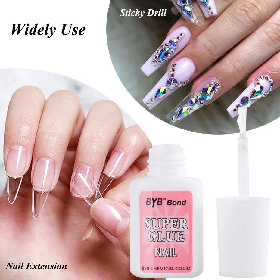 Nail Art Glue, Wrinkle-free, Phototherapy, Non-scalding, Nail Glue, Finished Jewelry Glue, Diamond Glue