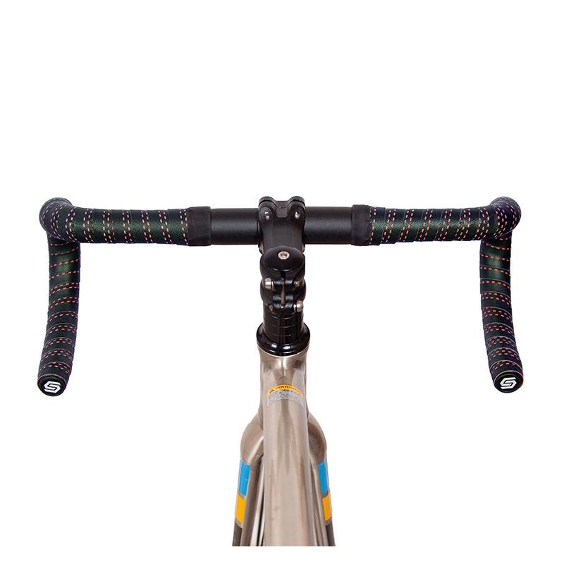 Handlebar Grips Tape & Pads 2Pcs Pu Leather Handlebar Tape Non Slip Mountain Bike Straps Pink