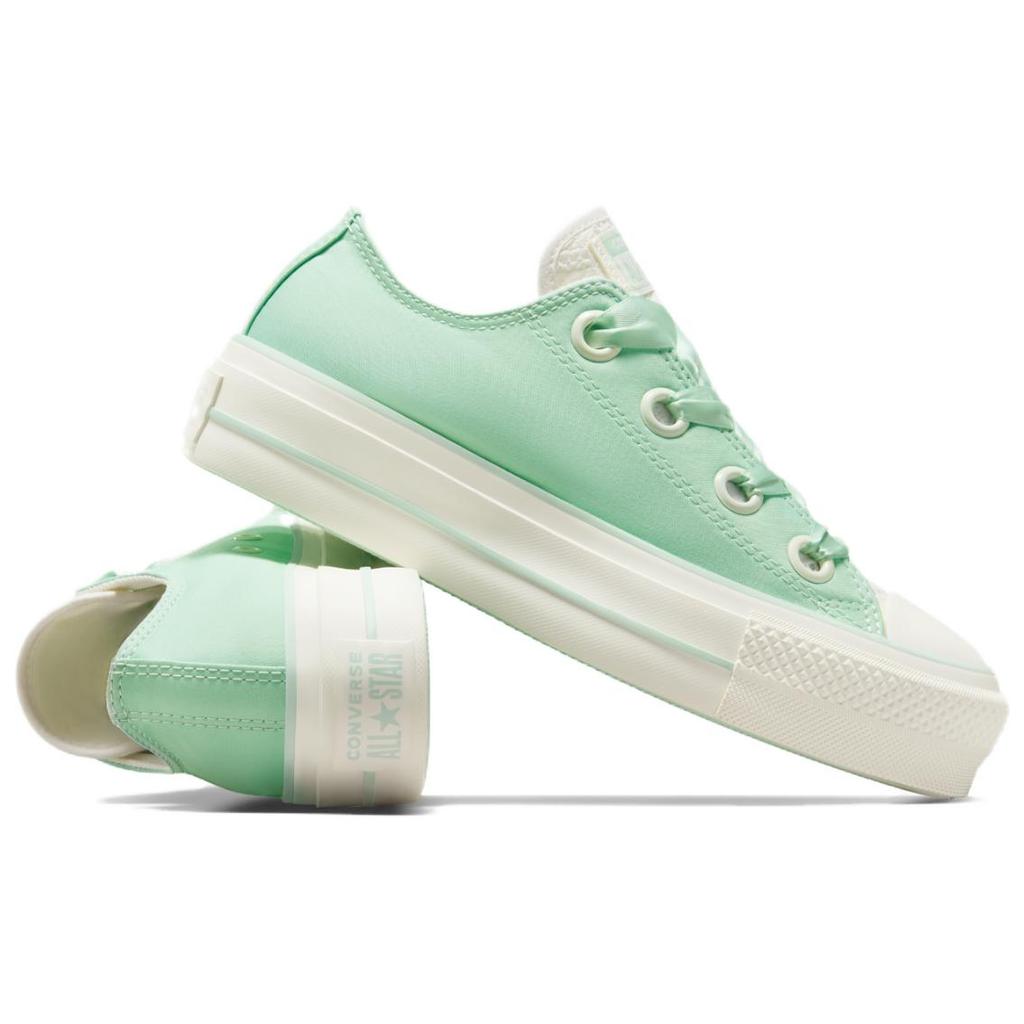 Converse All Star Lift Durable Breathable Low-Top Skate Shoes Women Sneakers Green A10300C