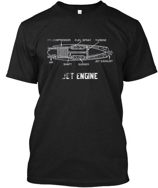 

Jet Engine Science Amazing Mechanics En Air T shirt Made in USA Size S to 5XL 2XL