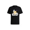 X Star Wars Co-Branded Mandalorian Theme Print Round Neck Short Sleeve T-Shirt Men Tops Black GS6224