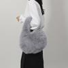 Kleine Hobo Henkeltaschen für Damen Schultertaschen Designer Fellige Geldbörse und Handtaschen Modische Süße Damen Plüschtasche