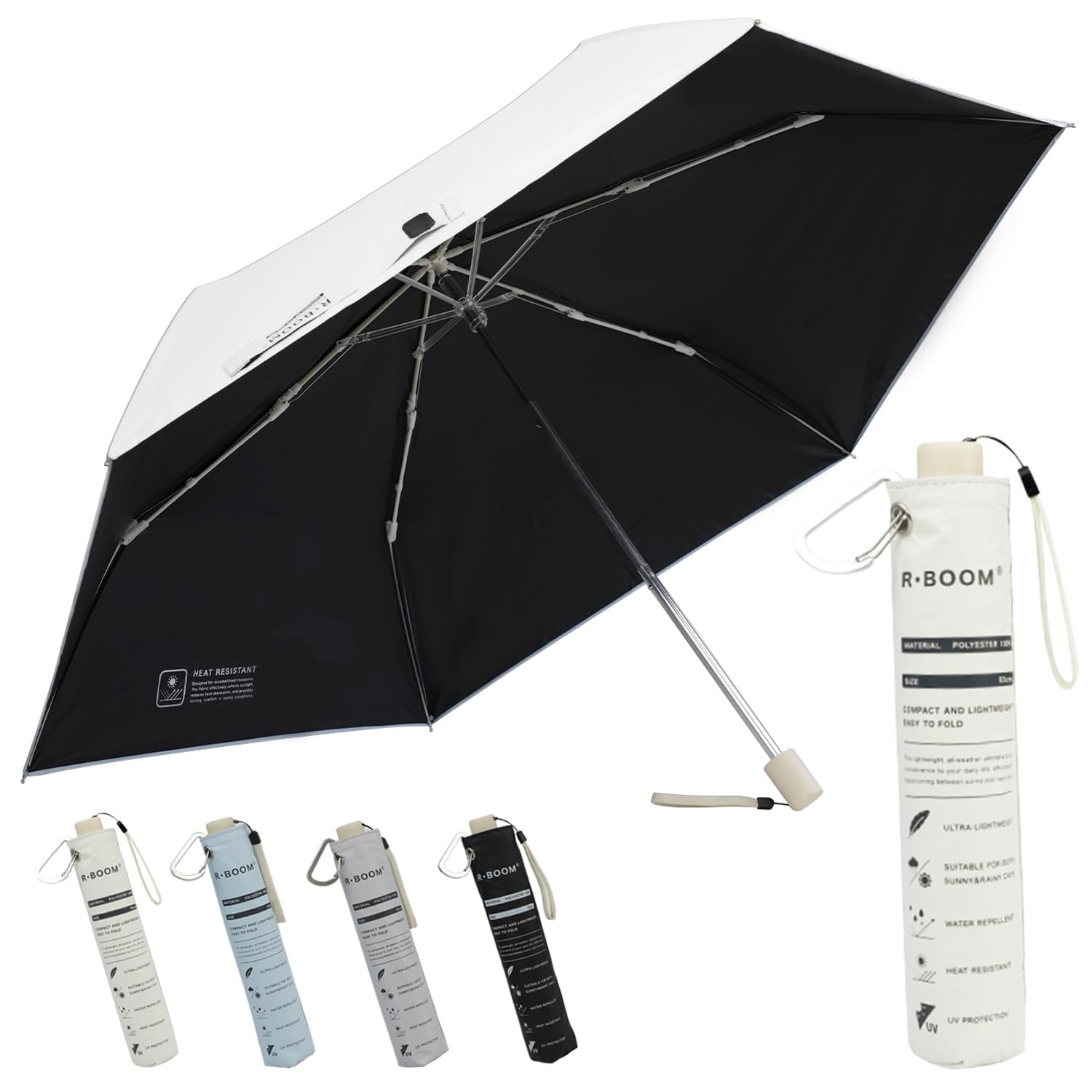 

Чехол с блокировкой света УФ Ультралегкий 6-складной Подходит для солнца и солнечного тепла Тепловой удар Идеально для поездок на работу или в подарок Охлаждающий материал слоновая кость