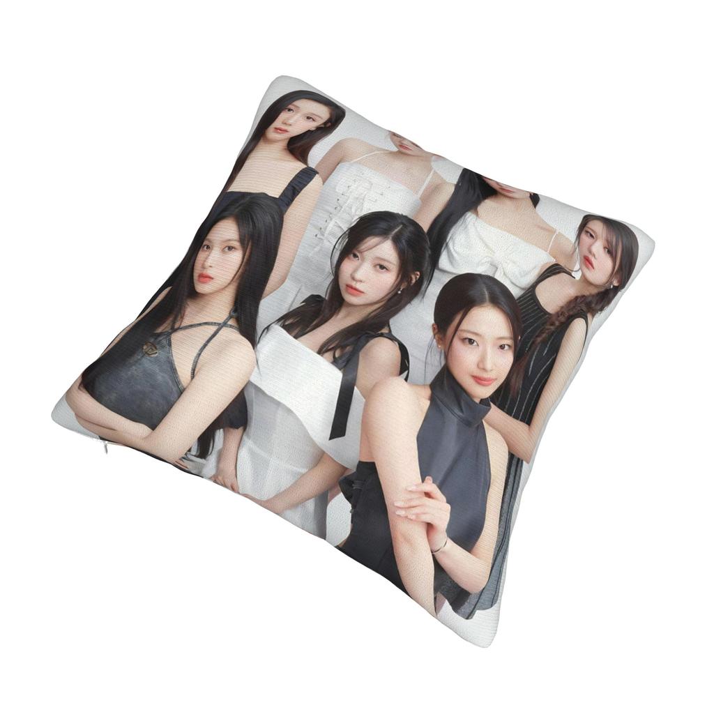 Kpop Style Babymonsters Group Pillowcase Printing Polyester Cushion Cover Decor Throw Pillow Case Cover Home Zipper 40X40Cm