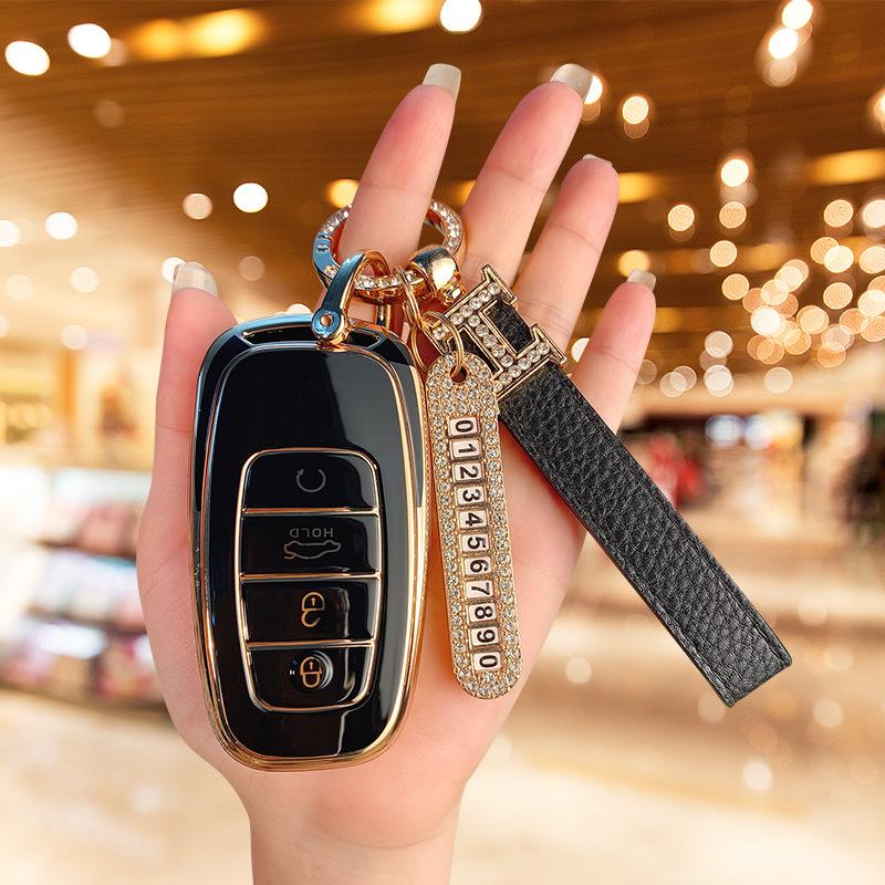 Applicable To Hongqi H5 Key Set 23 H9 Hs7 Shell H7 Buckle Eqm5 Special E-hs3 High-end Hs5 Car Men and Women