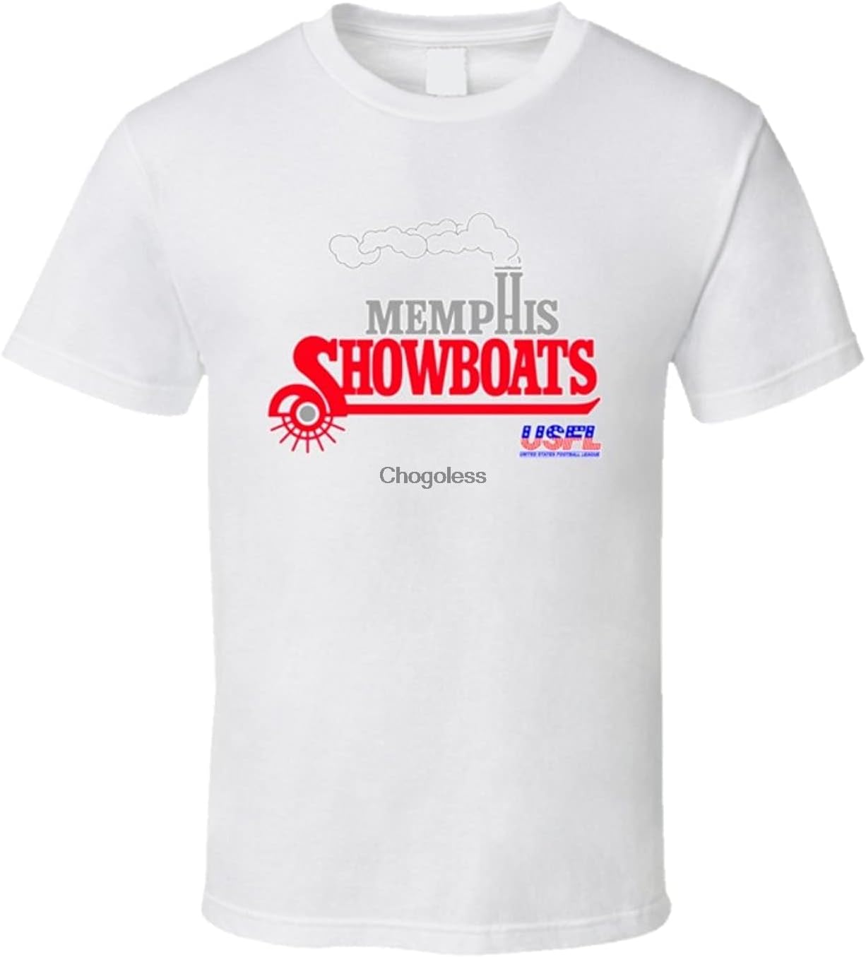 Papas Tees Memphis Showboats USFL T Shirt M белый