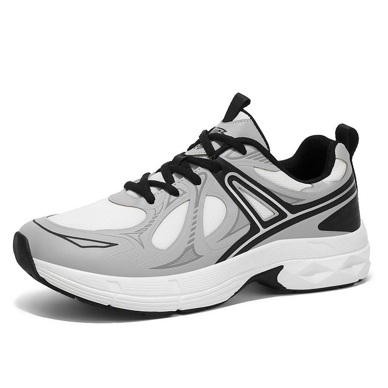 Sneakers breathable casual men's shoes platform new large size wide head men's shoes