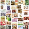 30/40pcs Retro Japanese Anime Scrapbook Journal Sticker Vintage Cute Cartoon Food Series Stationery Sticker Kids Gift Sticker