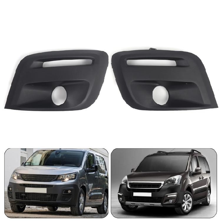 Foglight Frame Cover Bumper Foglight Grille Replacement Accessories for Berlingo Partner Front Bumper Foglight Grilles