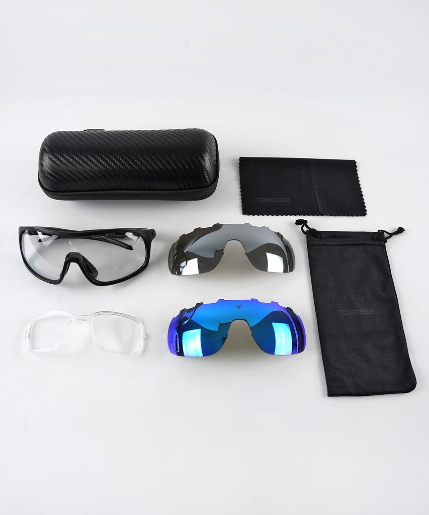 Tomdieo Photochromic Lens Windproof Ghost Sports Sunglasses Hiking & Cycling Goggles Tg1