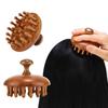 Circular Tooth Head Massage Comb 28 Nails Scalp Head Massager Wood Therapy Massage Comb  For Body