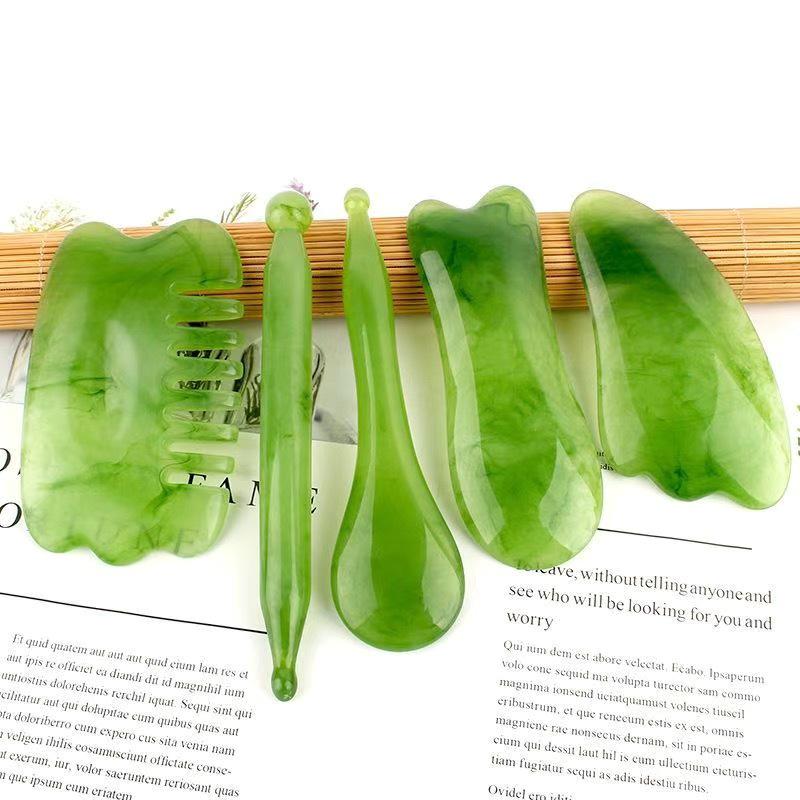 Facial Meridian Lifting Brush & Foot Acupoint Acupressure Pen Gua Sha Massager