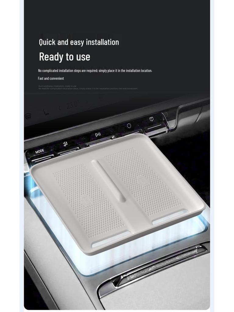 Zeekr 7X Wireless Charging Silicone Pad - Anti-slip Center Console Accessory for 26 Models