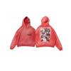 Mens Oversized Distressed Washed Hoodie Streetwear Casual Long Sleeve Cotton Sweatshirt 2026