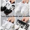 Fancy Lace 2.9CM Width Flat Shoelace For Sneakers Women Casual Shoes Black White Shoe Laces Accessorices