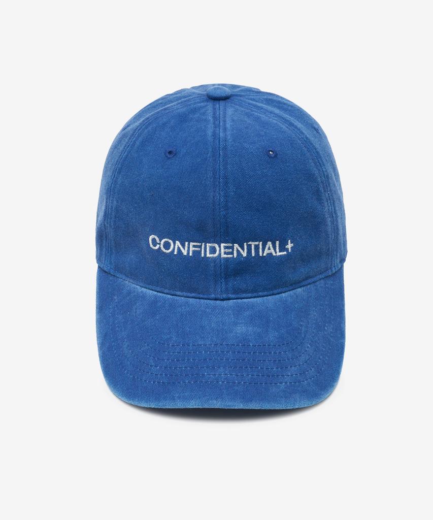 LADY VOLUME Confidential Stone Washed Ball Cap (Blue)