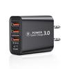 Adattatore di Alimentazione 30W Multi Porte Ignifugo Ricarica Stabile Spina USA/UE 3 USB PD Tipo-C Caricabatterie da Viaggio per Telefono Cellulare Accessori per Cellulare