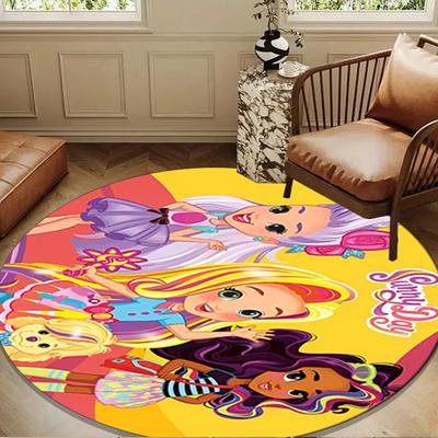 Hair Princess Sunny Round Mat, Anti-slip Circle Carpet Chair Rug For livingroom,Bedroom, Doormat Home Decor Gift Christmas Gifts