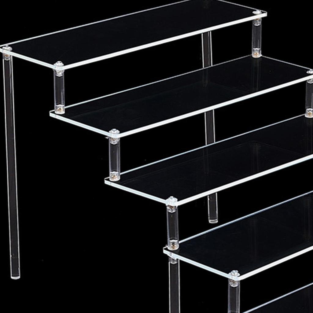 Acrylic Display Rack, Tiered Holder Riser Tier Holder, for Desktop