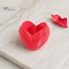 Love Heart Flowerpot Shape Planter Pot, 3D Printed Geometric PLA Plant Container Flowerpot, Cactus Succulents Plants Container, Gift for Valentine's