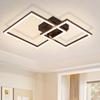 Luminária de Teto LED - NETTLIFE - 20W 34,5x34,5cm - Branco quente 3000K - Metal preto - Design moderno