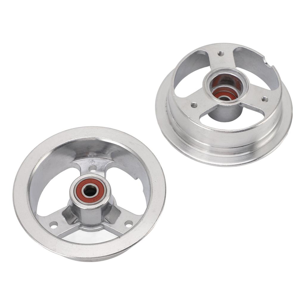3.50 4 Rear Wheel Rim with 600RS Bearing 4 Inch Aluminum Alloy High Torsion Proof Sturdy for Electric Scooter Tiller
