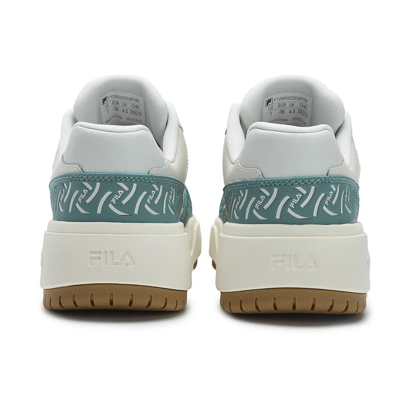Fila Campus Retro Series Fashion Durable Low-Top Skate Shoes Women Sneaker White Green F12W522208FVB