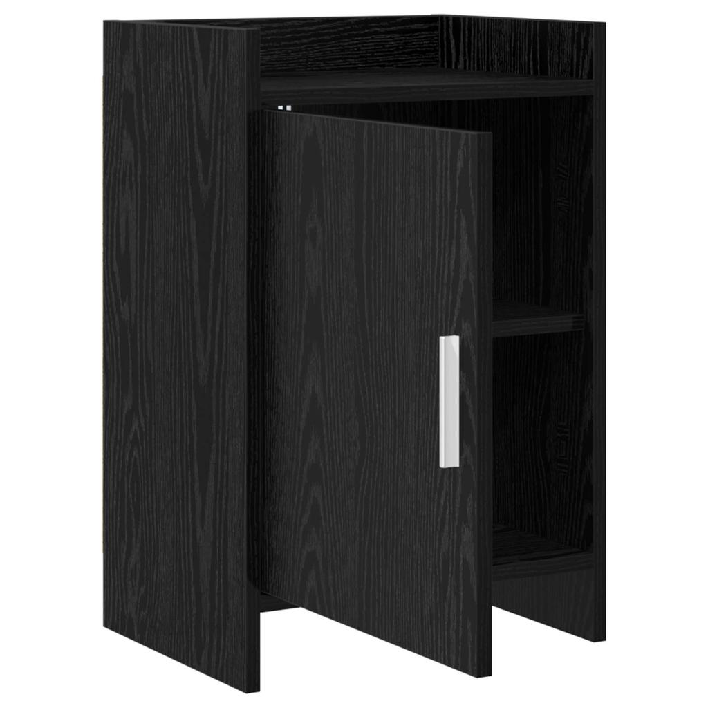 Nightstands 2 Pcs Black Oak 40 X 30 X 60 Cm Engineered Wood