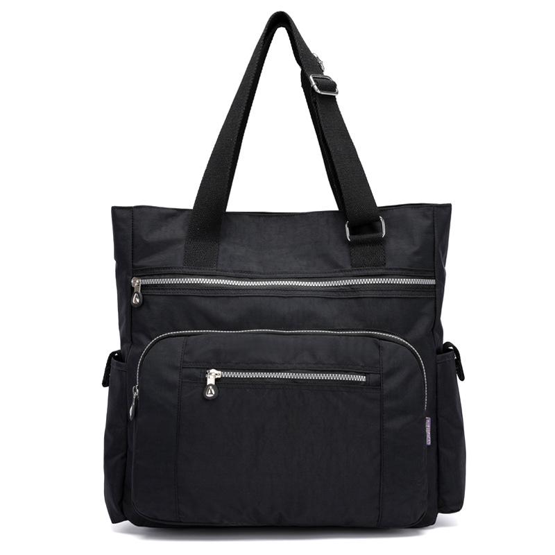 Women's Solid Color Simple Leisure Handbag Large Capacity Lightweight Luggage Bag
