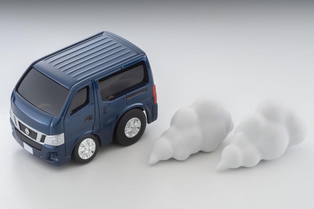 TOMYTEC Choro-Q Q's QS-16a Nissan NV350 Caravan Navy Blue Finished Model
