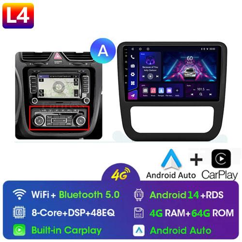 Fortress AI Voice Wireless CarPlay Android Auto Radio pentru Volkswagen Scirocco 2008-2013 4G Multimedia Auto GPS 2din radio auto