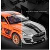 1/32 Ford Shelby GT500 Toy Car for Children Diecast Metal Miniature Model Pull Back Sound & Light Collection Gift Kid Boys