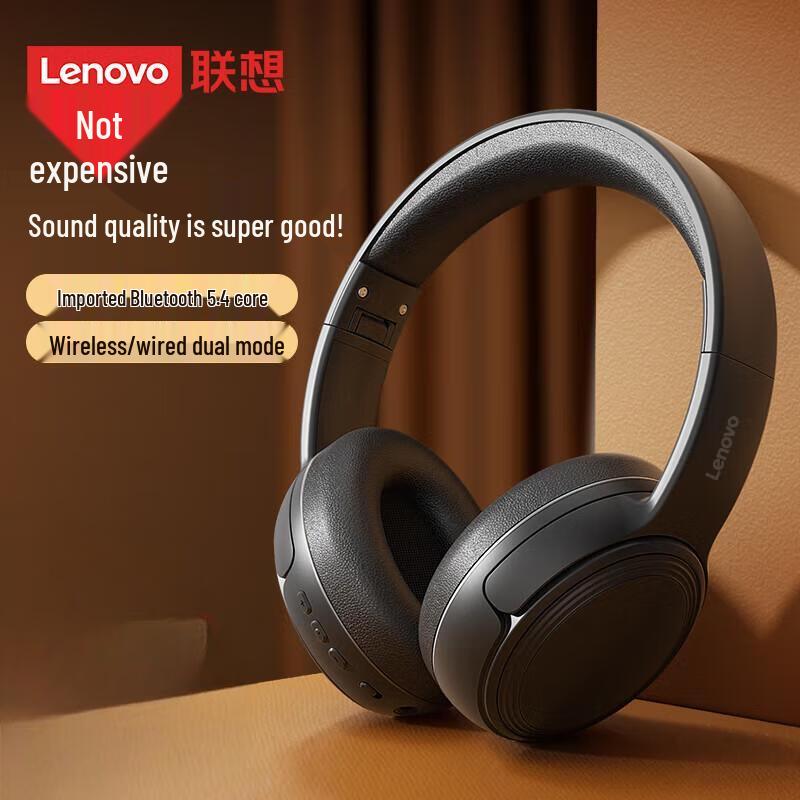 Lenovo EB320 Active Noise Cancelling Wireless Over-Ear Bluetooth Headphones