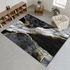3D Nordic Black Golden Marble Carpet Colorful Geometric Area Rug for Living Room Bedroom Sofa Doormat Non-slip Floor Mat