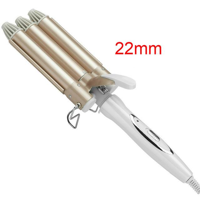 Professional Curling Iron Ceramic Triple Barrel Hair Styler Hair Waver Styling Tools 110-220V Hair Curler Electric Curling