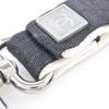 Chanel COCO Mark Schlüsselanhänger Sportlinie Schwarz / Weiß/Silber Nylongewebe/metallisch Unisex Gebraucht
