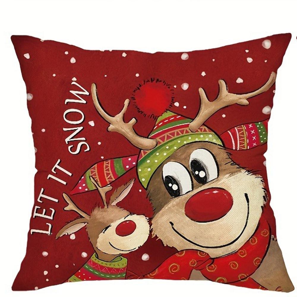 

Рождественское украшение наволочка палевый Рождественская елка красная наволочка гостиная диван наволочка для подушки украшение для дома 45x45см 40x40cm