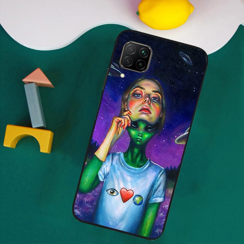 Mushroom Moon Shroom Farmer For Huawei Nova Y61 Y91 Y73 Y72 Y70 Y60 Y90 12s 12i 11i 8i 9 10 SE P30 P40 Lite P60 Pro Case
