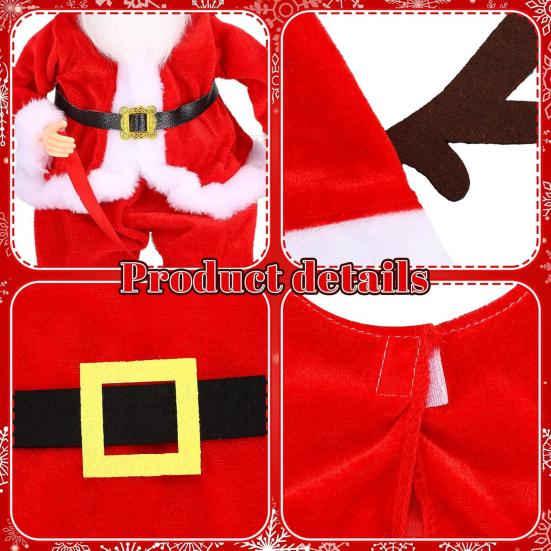 Mrs Claus Goose Outfits for 23 Inch Cement or Plastic