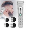 Electric Hair Clipper Oil Head Hair Trimmer Hair Styling Barber Haircutting Tool   Silver